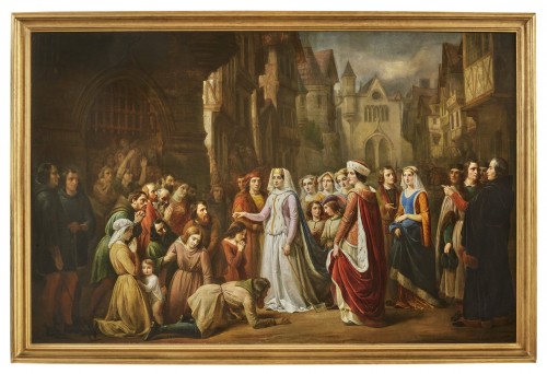 Pierre Albert Roberti (1811 - 1864) - Queen Blanche of Castile - Paintings & Drawings Style 