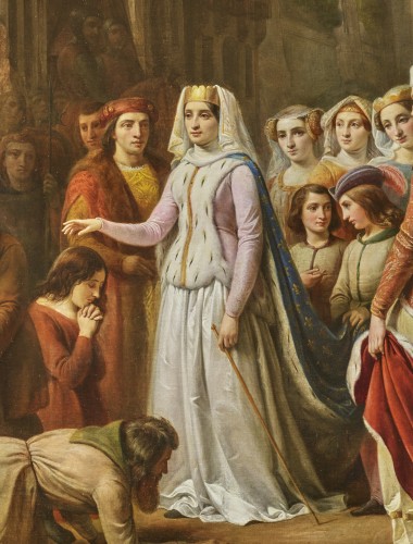 Paintings & Drawings  - Pierre Albert Roberti (1811 - 1864) - Queen Blanche of Castile