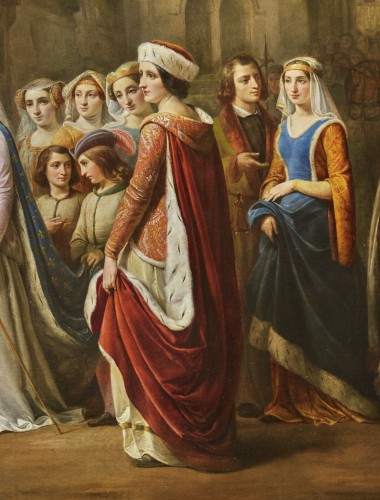 Pierre Albert Roberti (1811 - 1864) - Queen Blanche of Castile - 