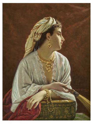 Louis Emile Pinel de Grandchamp (1820-1894) La belle Orientale