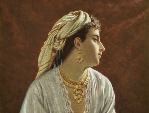 Louis Emile Pinel de Grandchamp (1820-1894) La belle Orientale - 