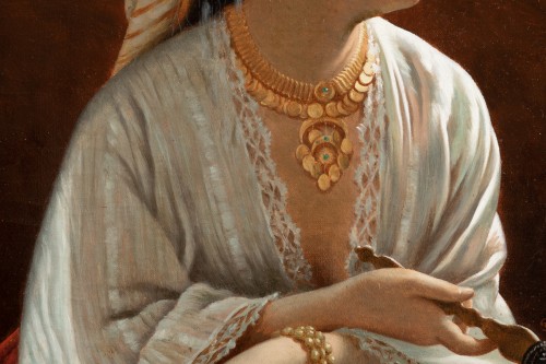 Antiquités - Louis Emile Pinel de Grandchamp (1820-1894) La belle Orientale