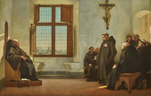 Eugène Appert (1814 - 1867) - La Confession au couvent