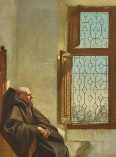 Tableaux et dessins Tableaux XIXe siècle - Eugène Appert (1814 - 1867) - La Confession au couvent