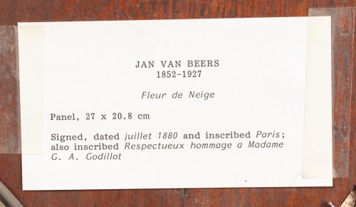 Antiquités - Fleur de neige - Jan Van Beers (1852-1927)