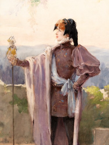 Tableaux et dessins Tableaux XIXe siècle - Modello du portrait de Sarah Bernhardt dans le rôle de Jacasse 1907