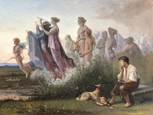 Tableaux et dessins  - Le rêve brisé - Adolf Gudfast (Gotthard) Werner (1837-1903)