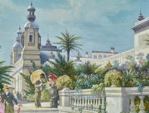 Tableaux et dessins Tableaux XIXe siècle - Monte-carlo – Auguste Numans (1823-1883)