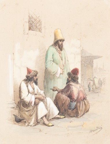 Hommes Turcs, Giovanni Jean Brindesi (1826 – 1888)