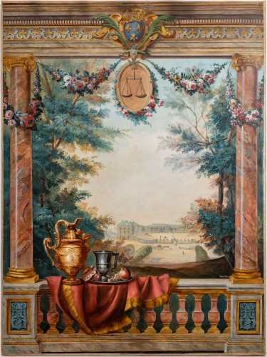 Charles Henry Tenré (1854-1926) - View Of The Palace Of Versailles From The