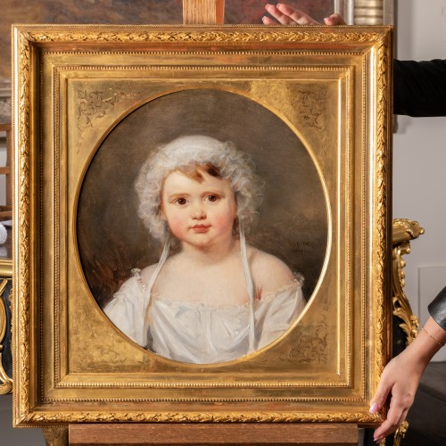 Portrait d’Aglaé Françoise Lebe Gigun signé Nicolas Gosse 1829 - 