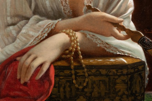 XIXe siècle - La Belle Orientale - Louis Emile Pinel de Grandchamps (1820-1894) 
