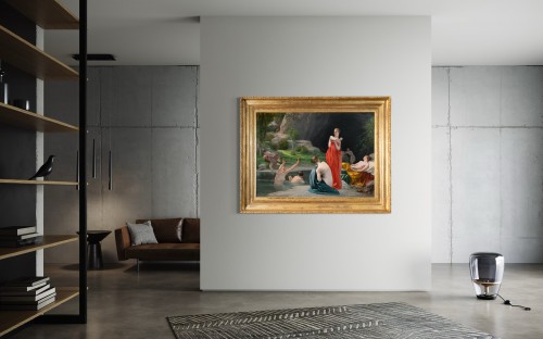 Paintings & Drawings  - Diana and her nymphs surprised by Actaeon - Armand Cambon (1819-1885)
