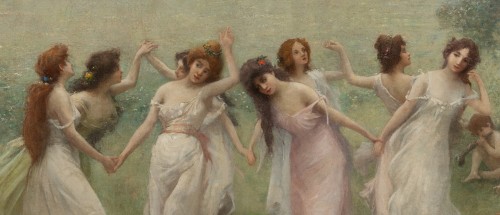 The Nymphs of the Valley - Fausto Zonaro (1854-1929) - Paintings & Drawings Style 