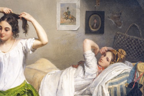 Jean-Augustin Franquelin (1798-1839) Le Lever - Segoura Fine Art