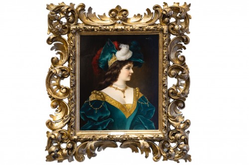 Moritz Stifter (1857-1905) "Portrait de femme"