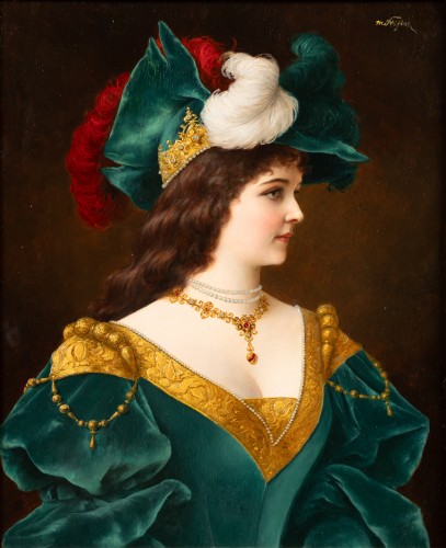 Moritz Stifter (1857-1905), Woman Portrait  
