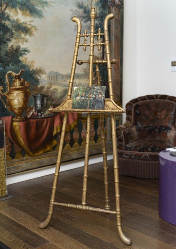  - Alceste Campriani (1848 - 1933), The Visit of the elegant Ladies to the parrots