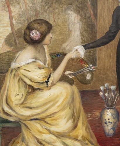 Louis Marie Ridel (1866 - 1937), The Artist’s Studio - Paintings & Drawings Style 