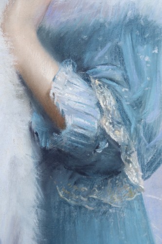 Tableaux et dessins Tableaux du XXe siècle - Delphin Enjolras (1857-1945) - Allegorie de l"hiver