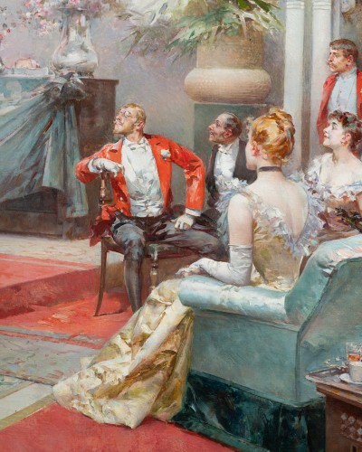 Paintings & Drawings  - Ludovico Marchetti (1853-1909), Le Prestidigitateur