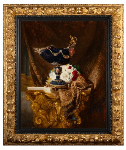 Blaise Alexandre Desgoffe (1830-1901) - Objets du Louvre La Nef en Lapis-Lazuli