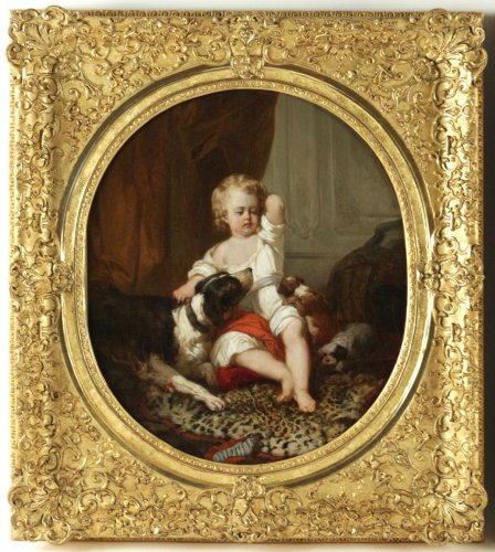 Joseph Beaume ( 1796-1885 ) - Young boy and girl - Paintings & Drawings Style 