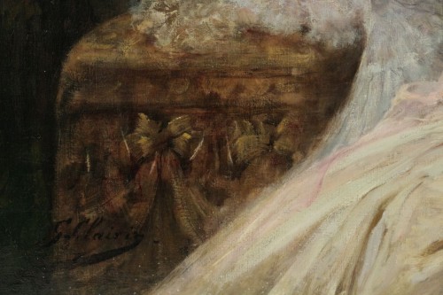 Georges-Jules-Victor CLAIRIN (1843-1919) - Femme à la mantille - 