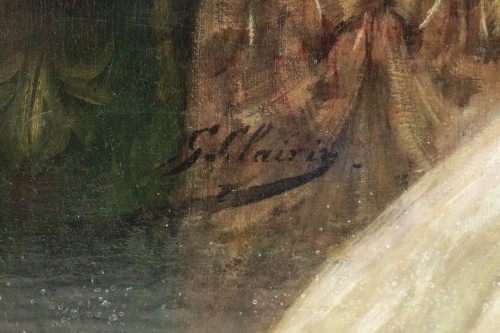  - Georges-Jules-Victor CLAIRIN (1843-1919) - Femme à la mantille