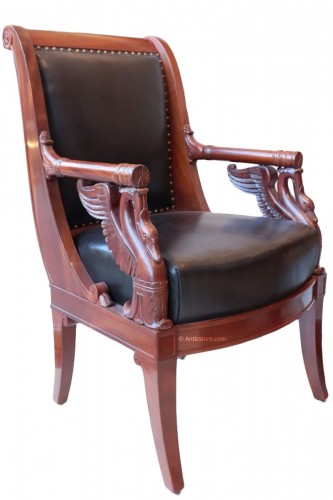 Large Fauteuil in mahogany  by Pierre-Antoine Bellangé (1757-1827)