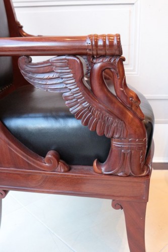 Large Fauteuil in mahogany  by Pierre-Antoine Bellangé (1757-1827) - 