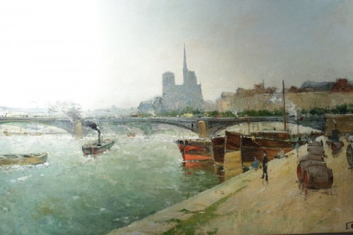 Paintings & Drawings  - Eugène Giraud (1849 - 1937) - Panoramic view of Paris