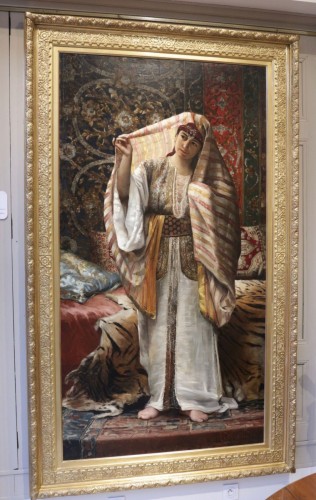 Tableaux et dessins Tableaux XIXe siècle - Pierre Joseph MOUSSET (1850-1894) - Jeune femme Orientaliste