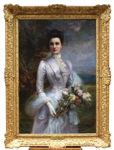 Fréderic Vallet Bisson (1862-1949) - Portrait of Louise de Bonneval