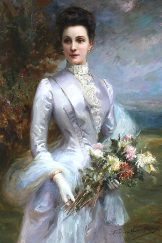 Fréderic Vallet Bisson (1862-1949) - Portrait of Louise de Bonneval - 