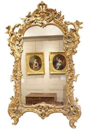 A French Rgence Giltwood Mirror