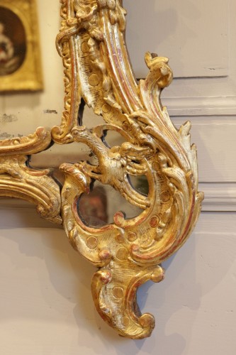 Mirrors, Trumeau  - A French Rgence Giltwood Mirror