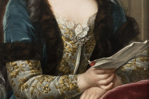 Portrait présumé de Marie Brûlart de La Borde duchesse de Luynes (vers 1684-1763) - Segoura Fine Art