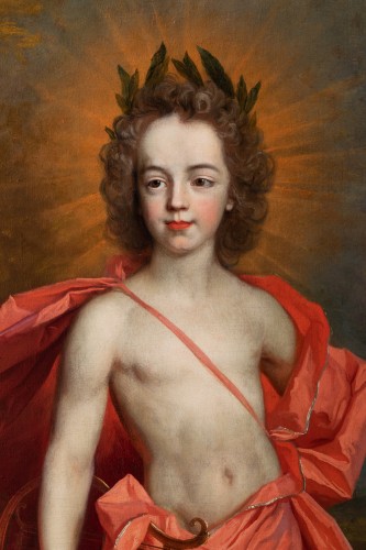 Portrait d’enfant en Apollon - Atelier de Largillière Ecole française - Segoura Fine Art