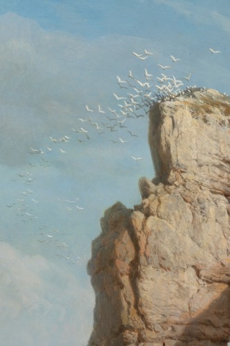  The Cliffs of Flamborough Head - Charles Joseph Kuwasseg (1802 - 1877) - 