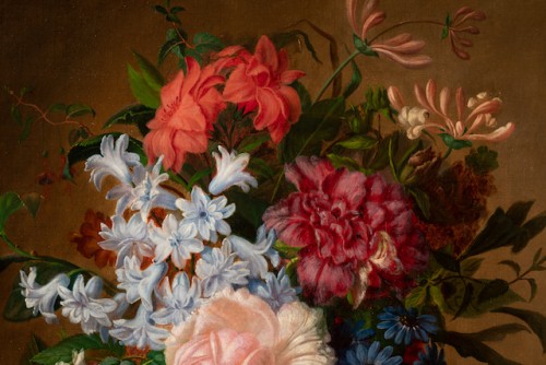  - Virginie de Sartorius (1828-1908) - Still life with bouquet and fruits