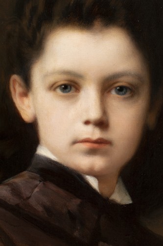 Antiquités - Young girl Portrait  - Nathaniel Sichel (1843 -1907)