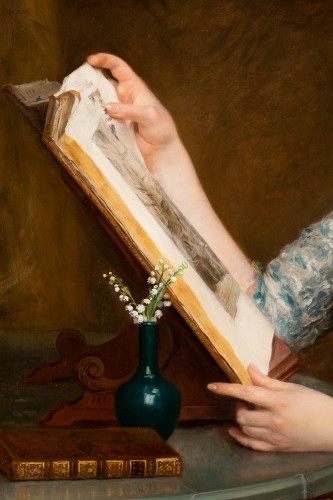Gustave Jacquet (1846-1909) - Portrait d’une Élégante - 