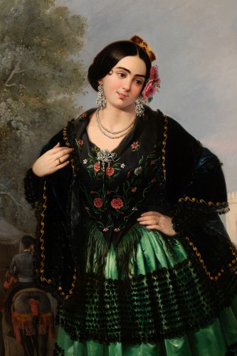 Antiquités - Manuel Cabral y Aguado Bejarano (1827-1891) - « La belle Andalouse »