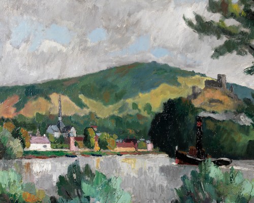 René Sautin (1881-1968) - The Seine at Andelys, 1932 - 