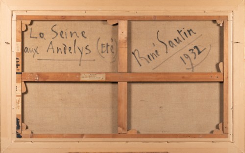 Antiquités - René Sautin (1881-1968)  - La Seine aux Andelys,  1932