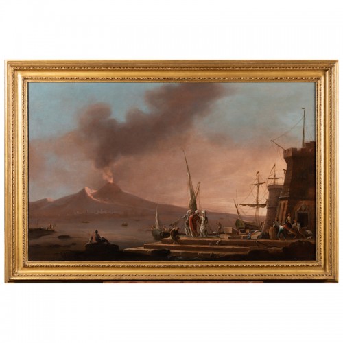 Vesuvius eruption - Charles Francois Lacroix workshop in Marseille