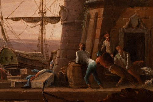 Antiquités - Éruption du Vésuve - atelier de Charles Francois Lacroix de Marseille
