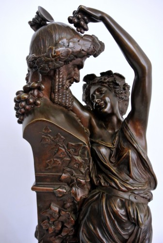 Antiquités - "L'offrande à Bacchus" d'après Carrier-Belleuse (1824-1887)