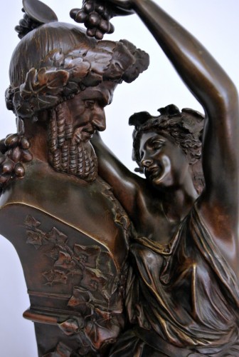 Antiquités - "L'offrande à Bacchus" d'après Carrier-Belleuse (1824-1887)